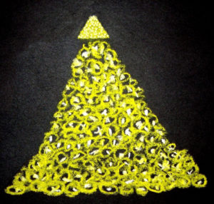 the Fullness of God appears as a pyramid of golden orbs