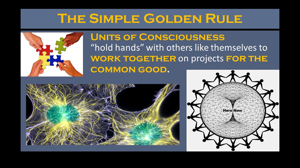 images of various units of consciousness holding hands work together on projects for the common good. cells to cells, people to people, etc.